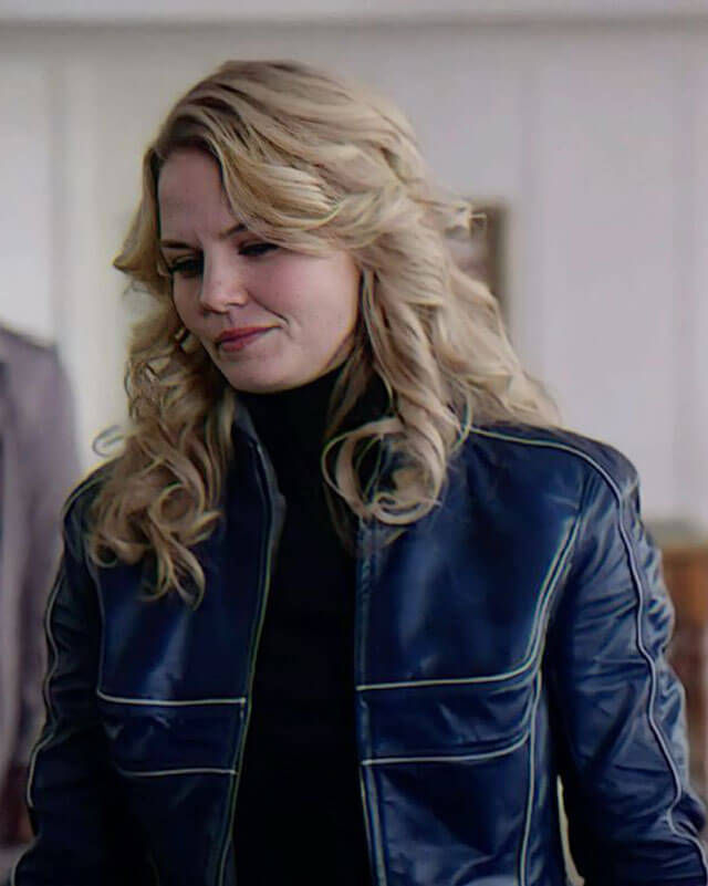 Emma Swan Once Upon A Time Blue Leather Jacket