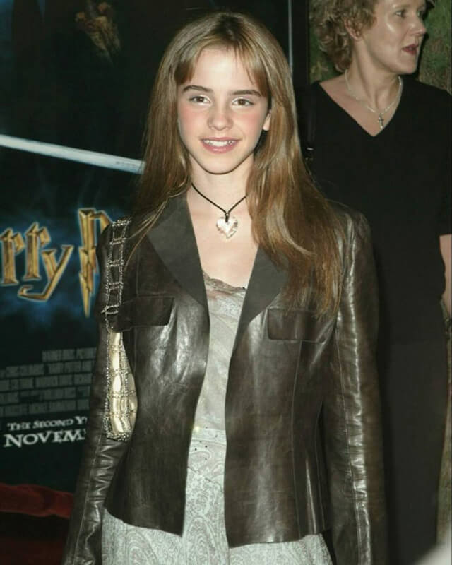 Emma Watson Brown Leather Jacket