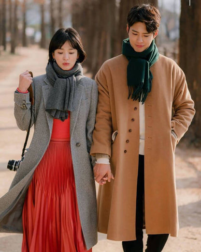 Encounter Song Hye Kyo Gray Trench Coat\