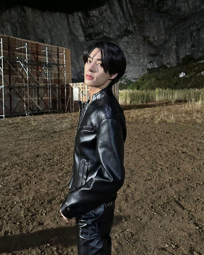 Enhypen Jay Leather Jacket