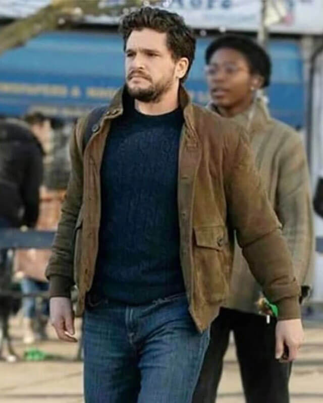 Eternals Kit Harington Brown Jacket
