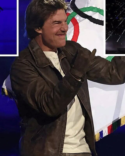 Ethan Hunt Leather Brown Jacket