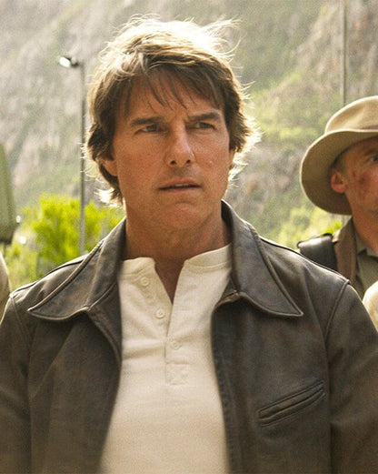 Ethan Hunt Mission Impossible The Final Reckoning Leather Jacket