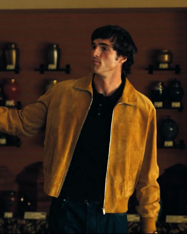 Euphoria Jacob Elordi Suede Jacket S03