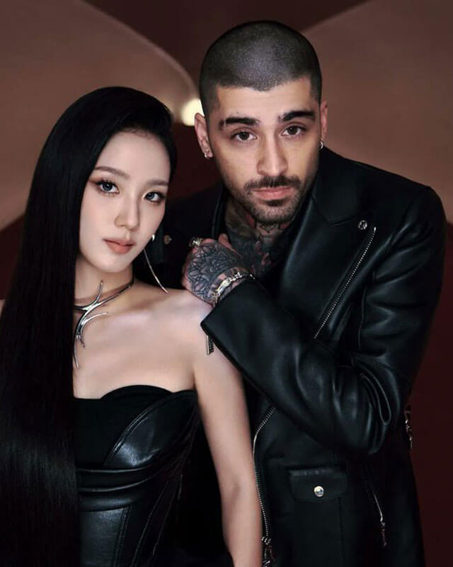 Zayn Malik Eyes Closed Biker Leather Jacket – AlexGear