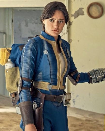 Fallout Lucy MacLean Blue Leather Jacket