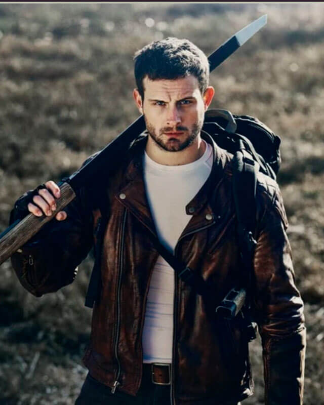 Felix Carlucci The Walking Dead World Beyond Brown Jacket