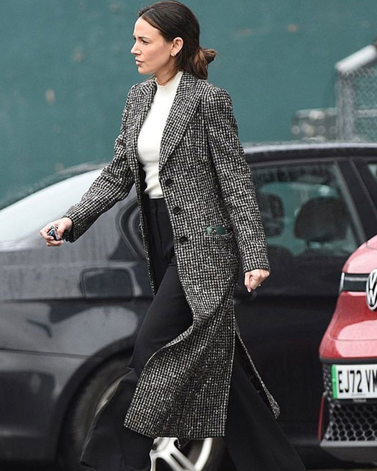 Fool Me Once Michelle Keegan Grey Wool Coat