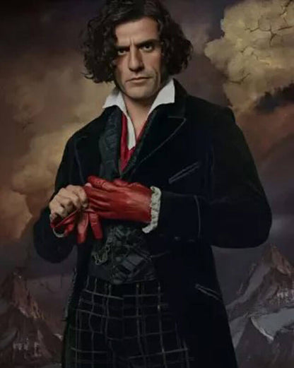 Frankenstein Dr Victor Black Velvet Coat