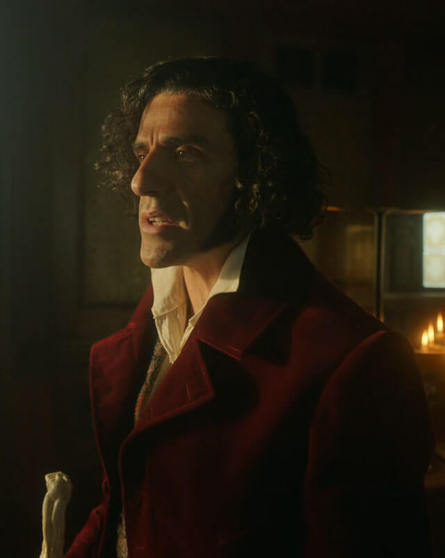 Frankenstein Dr Victor Maroon Velvet Coat