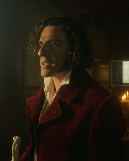 Frankenstein Dr Victor Maroon Velvet Coat