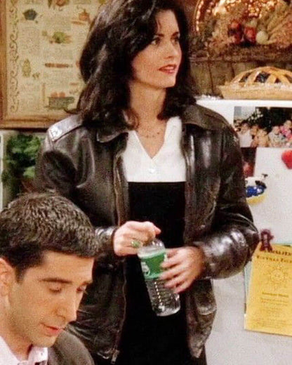 Friends Courteney Cox Brown Leather Jacket