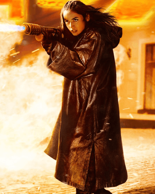 From The World Of John Wick Ballerina Ana De Armas Leather Coat