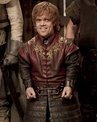 GOT Tyrion Lannister Brown Leather Vest