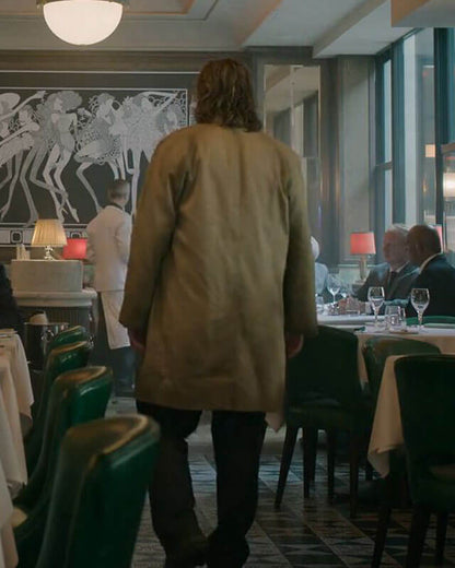Gary Oldman Slow Horses Beige Coat