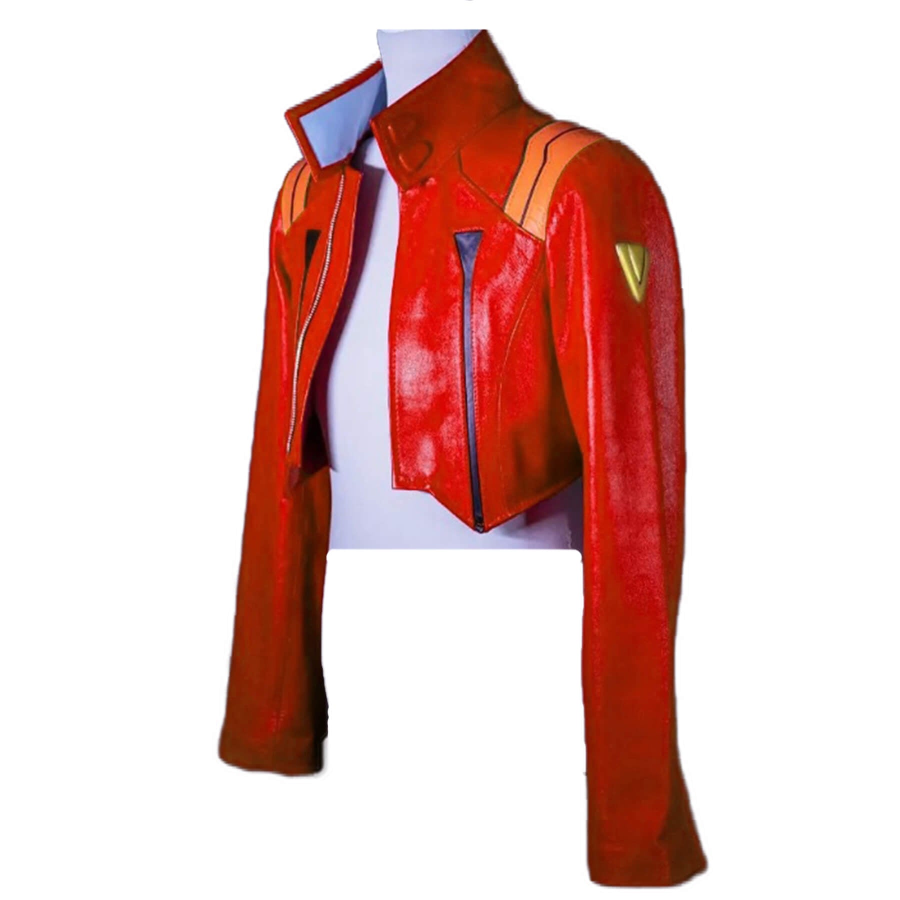 Genuine Leather Jacket Red Misato Katsuragi