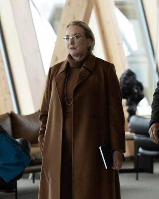 Gerri Succession Brown Long Coat