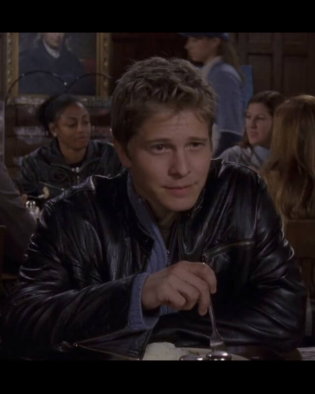 Gilmore Girls Logan Huntzberger Black Leather Jacket