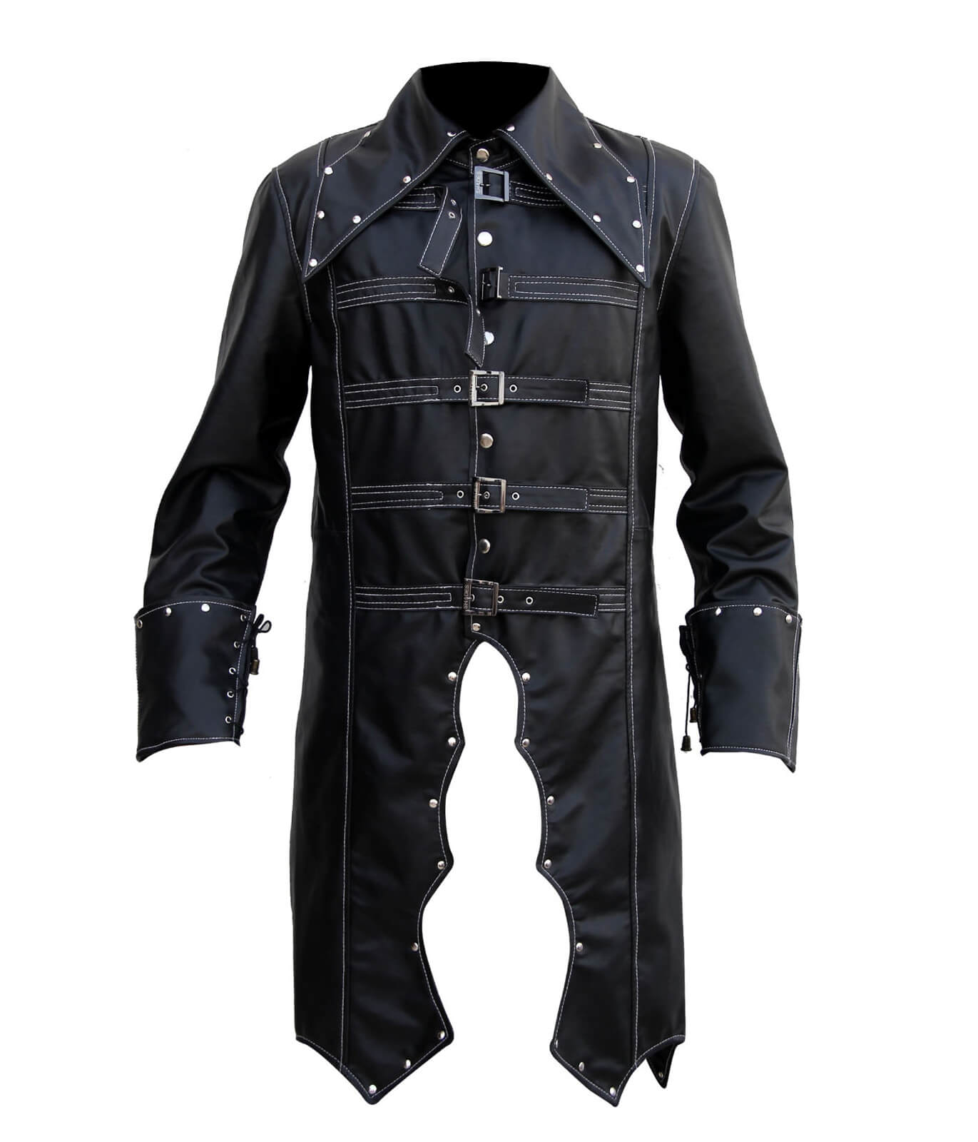 Men’s Vintage Leather Gothic Coat