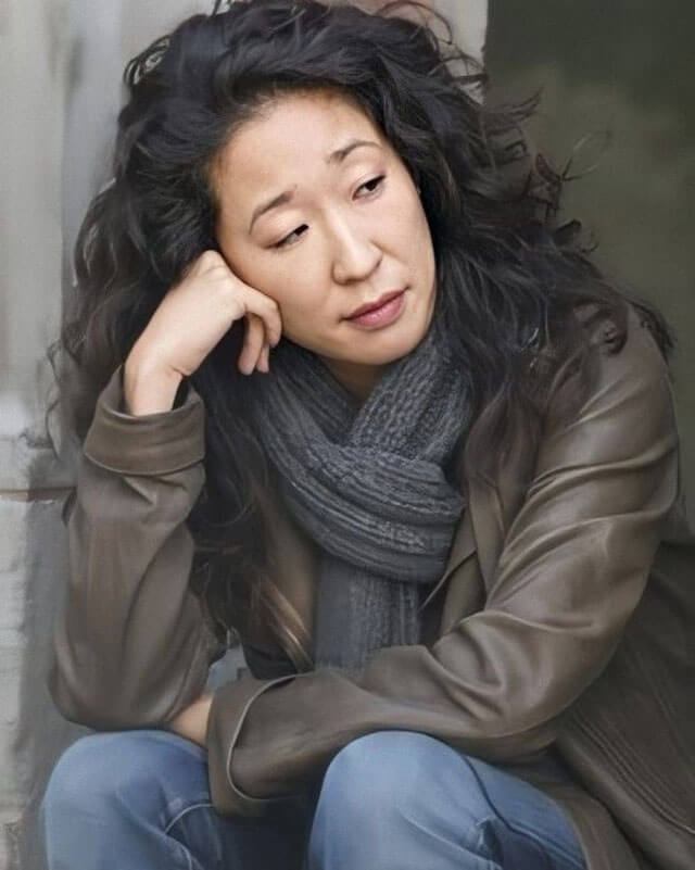 Grey's Anatomy Sandra Oh Leather Coat