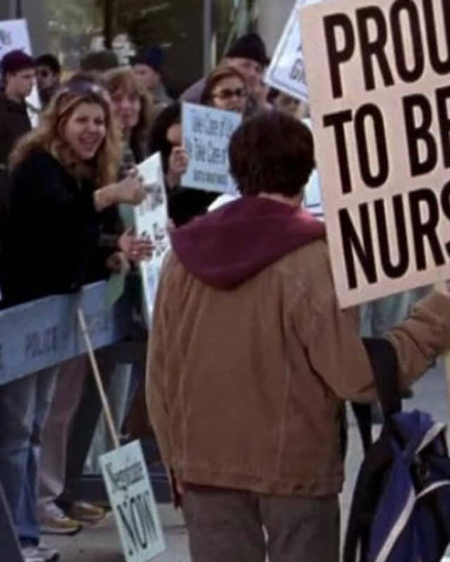 Grey's Anatomy T.R Knight Brown Suede Shearling Jacket