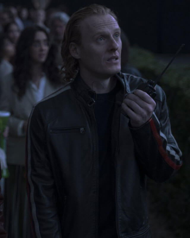 Hacks Rhys Mitchell Striped Leather Jacket