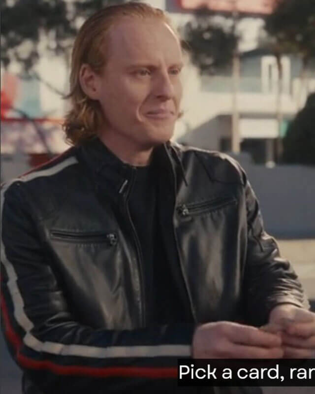 Hacks The Amazing Steven Striped Leather Jacket