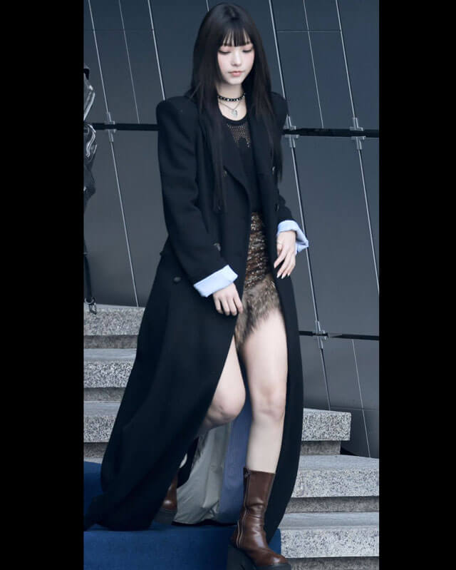Haerin NewJeans Long Coat