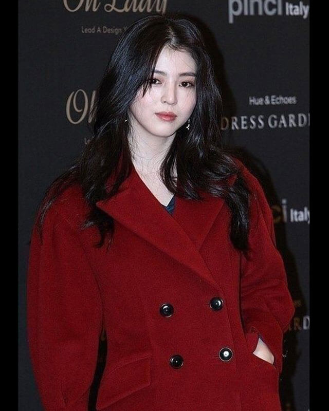 Han So Hee Red Wool Long Coat