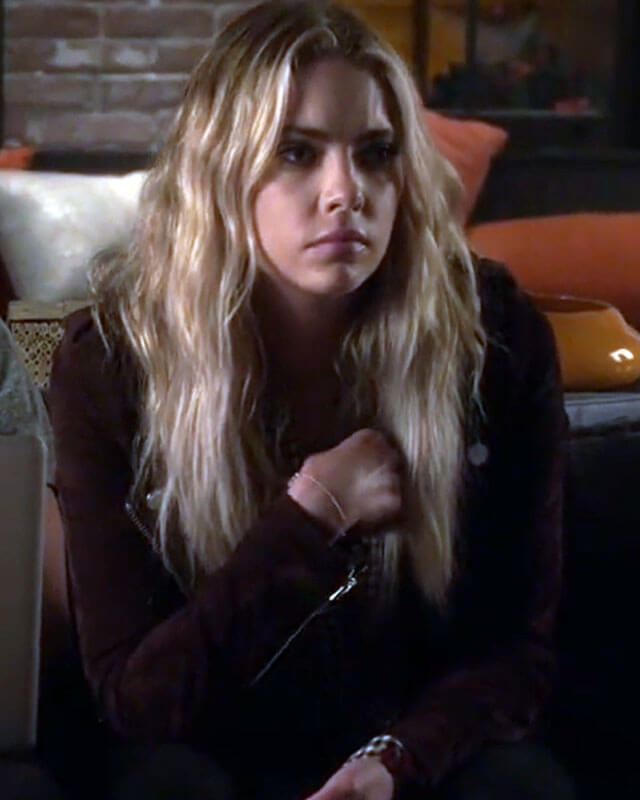 Hanna Marin Pretty Little Liars Suede Biker Jacket