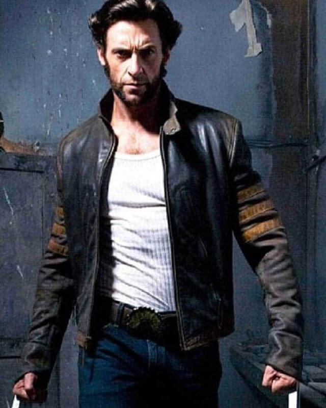 Hugh Jackman X Men Wolverine Brown Leather Jacket