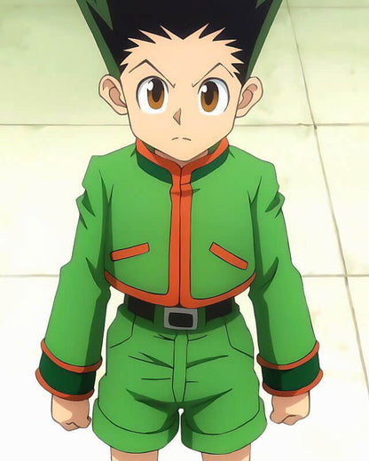Hunter X Hunter Gon Freecss Green Faux Leather Jacket