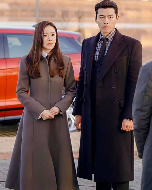 Hyun Bin CLOY Black Long Coat