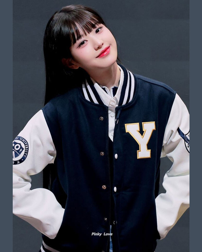 IVE Jang Wonyoung Yonsei Varsity Jacket