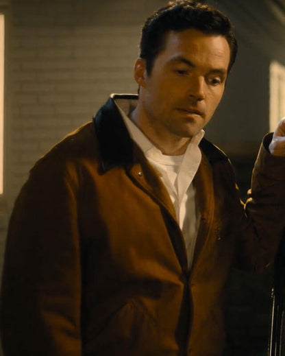 Ian Harding Our Little Secret Brown Jacket