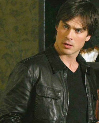 Ian Somerhalder The Vampire Diaries Leather Jacket