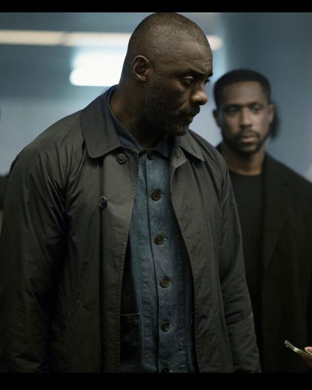 Idris Elba Hijack Gray Coat