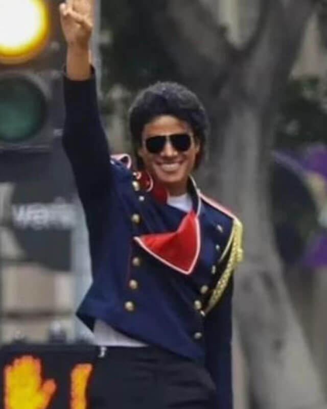 Jaafar Jackson Michael Film MJ Navy Jacket