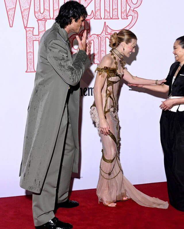 Jacob Elordi Wuthering Heights Wool Coat