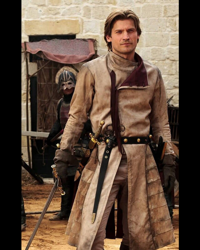 Jamie Lannister The Golden Lion Leather Coat