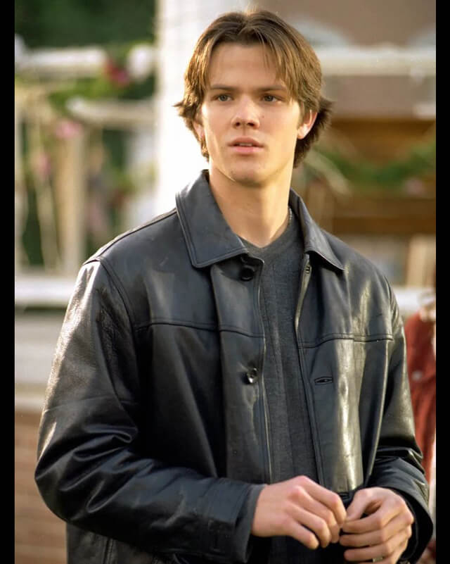 Jared Padalecki Gilmore Girls Black Leather Jacket