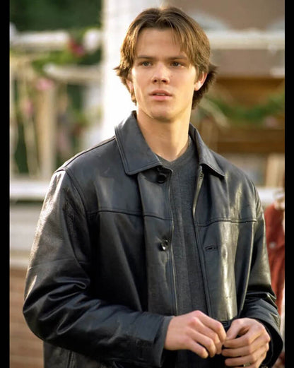 Jared Padalecki Gilmore Girls Black Leather Jacket