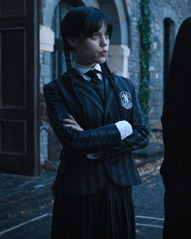 Jenna Ortega Nevermore Academy Uniform Coat