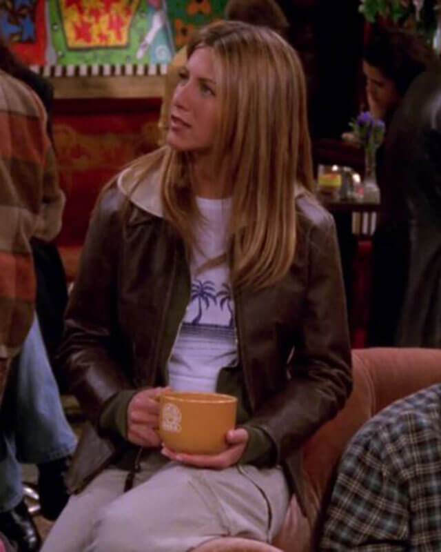 Rachel Brown Leather Jacket Friends S06