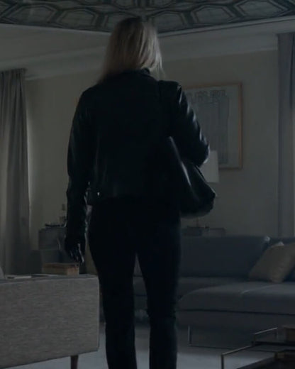 Jennifer Lawrence Red Sparrow Black Leather Jacket