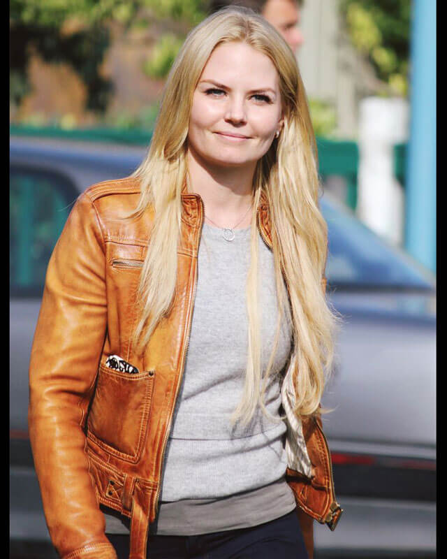 Jennifer Morrison Brown Leather Jacket