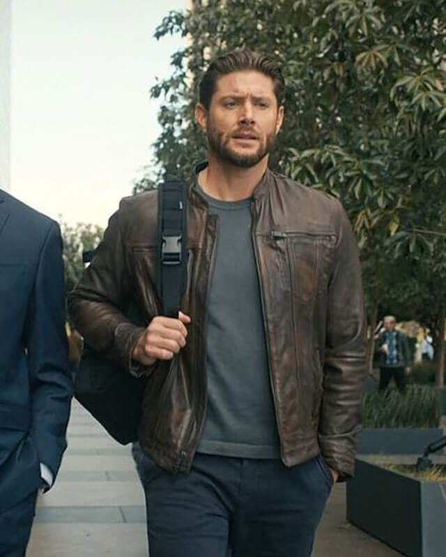 Jensen Ackles Countdown Brown Leather Jacket
