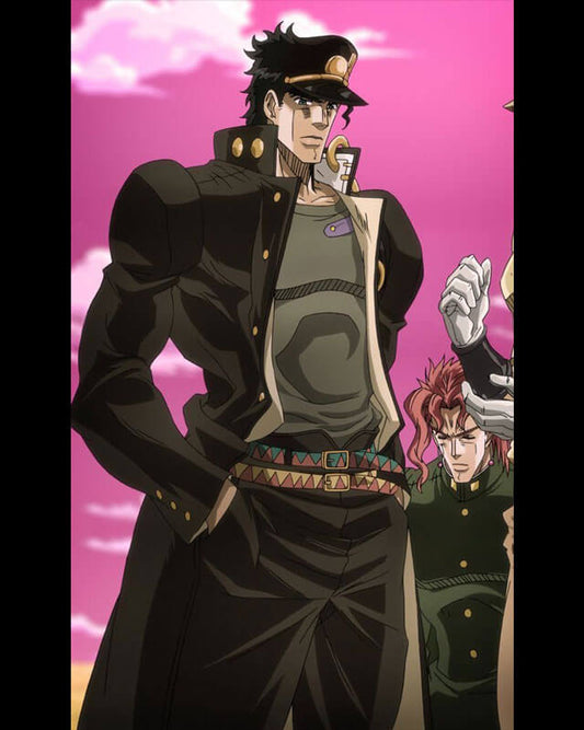 JoJo Bizarre Adventure Jotaro Kujo Black Long Coat