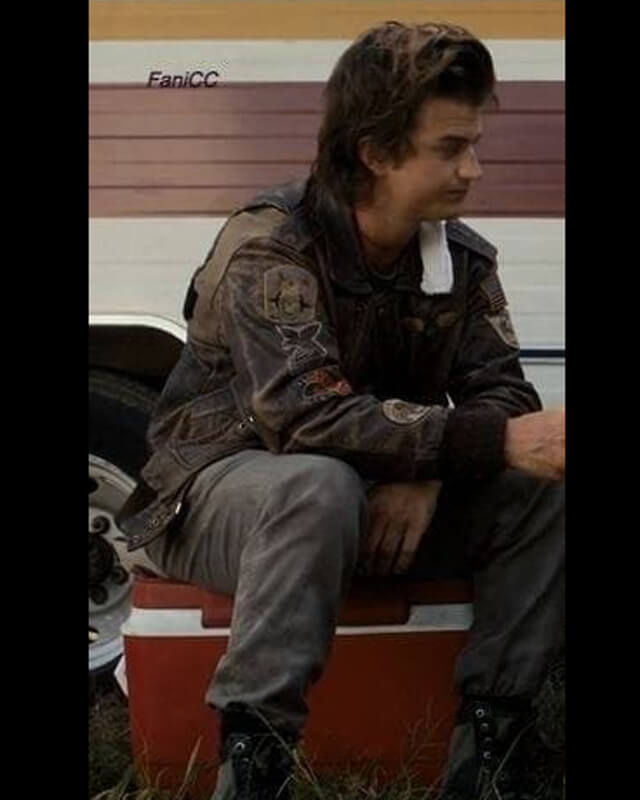 Joe Keery Stranger Things Bomber Leather Jacket