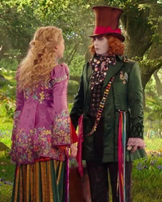 Johnny Depp Alice In Wonderland Green Coat